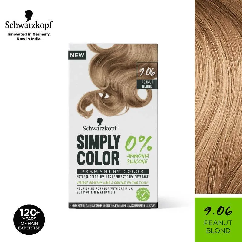 Schwarzkopf Simply Color Permanent Hair Colour - 9.06 Peanut Blonde