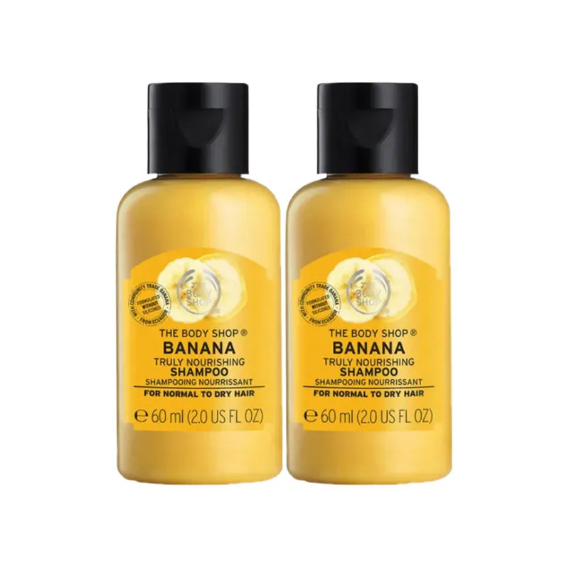 The Body Shop Set Of 2 Banana Shampoo Mini