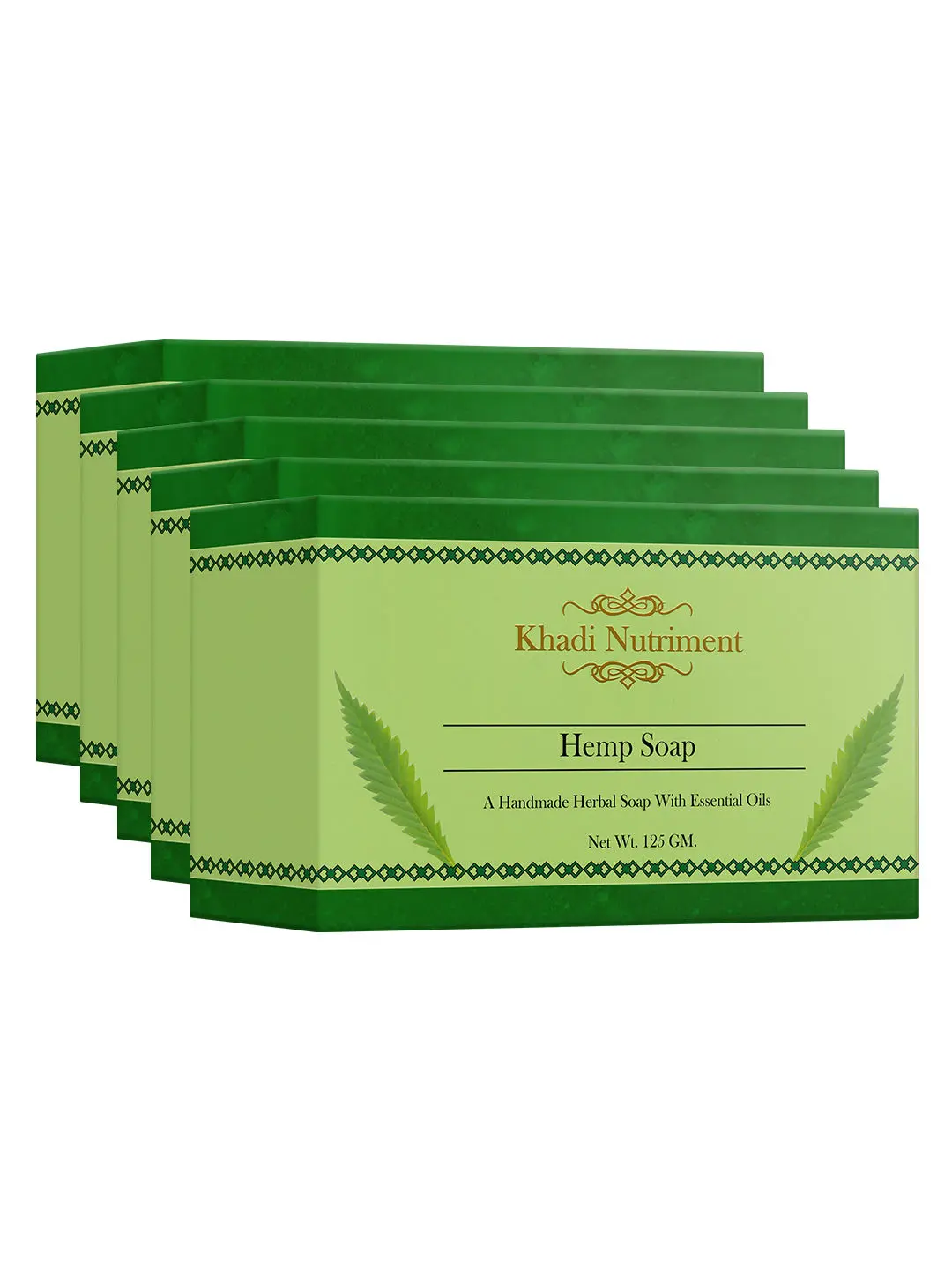 Khadi Nutriment Hemp Soap,125 gm (Pack of 5)