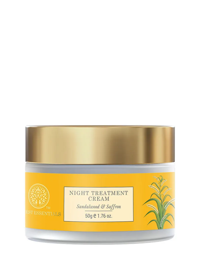 Forest Essentials Ayurvedic Night Treatment Cream Sandalwood & Saffron (Night Cream )