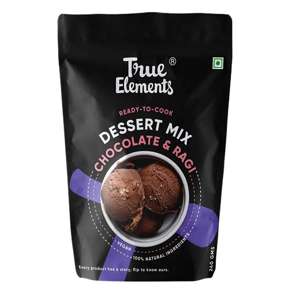 True Elements Dessert Mix,  Chocolate & Ragi  240 g