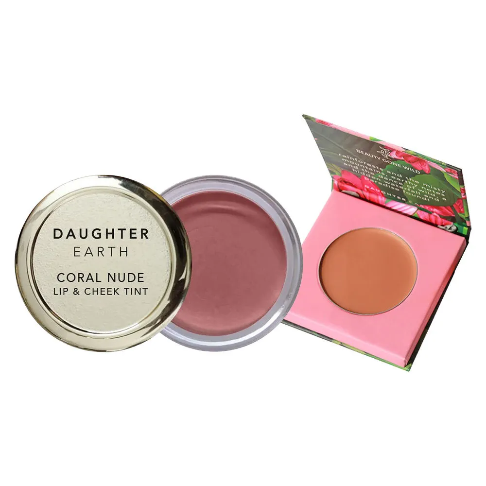 Daughter Earth Concealler (Cappuccino) + Lip And Cheek Tint ( Coral Nude)