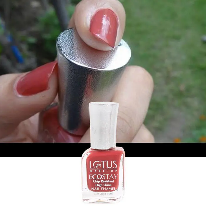 Lotus Make-Up Ecostay Nail Enamel Love N Blush | Easy to Apply | Glossy Finish | 10ml