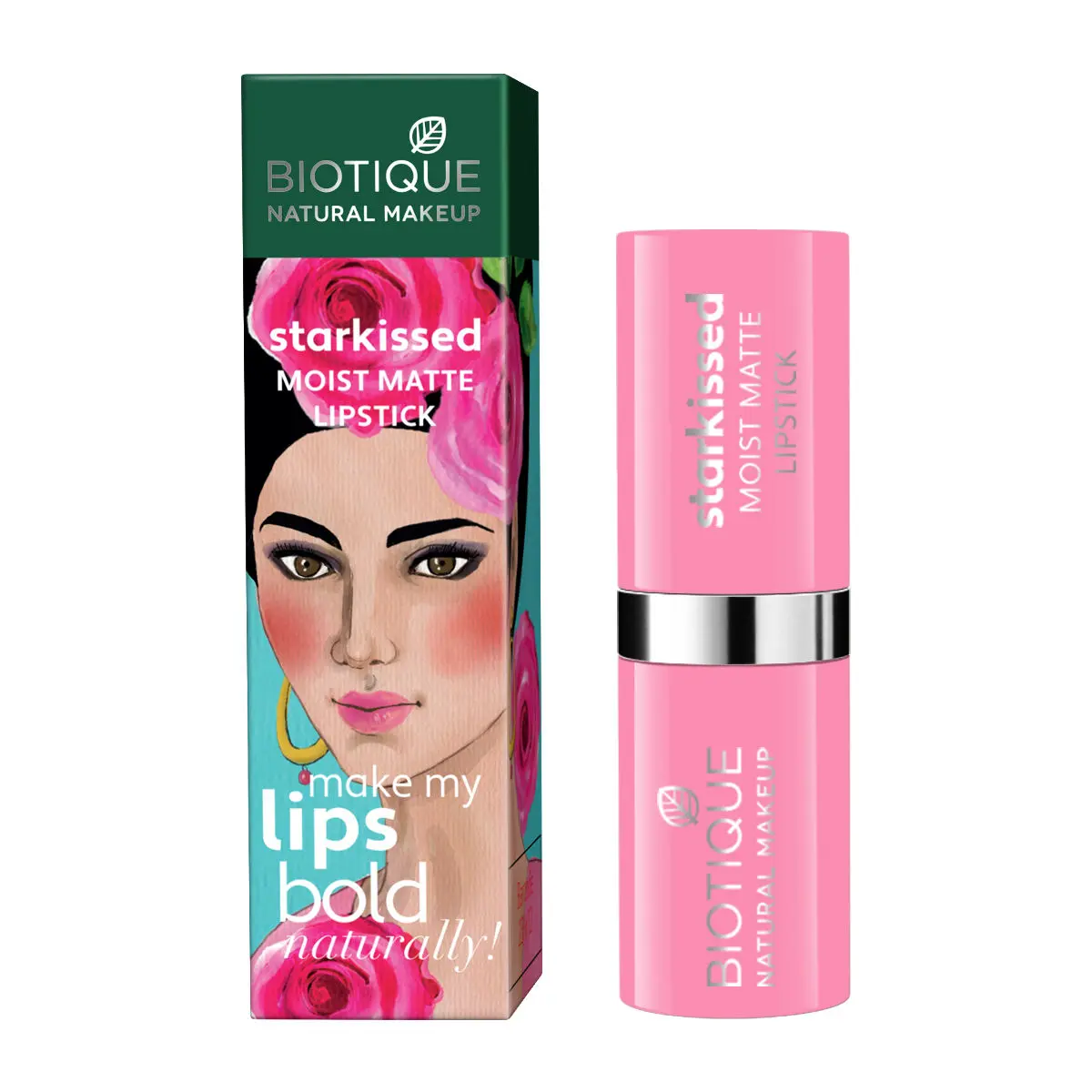 Biotique Natural Makeup Starkissed Moist Matte Lipstick (Born Wild)(4.2 g)