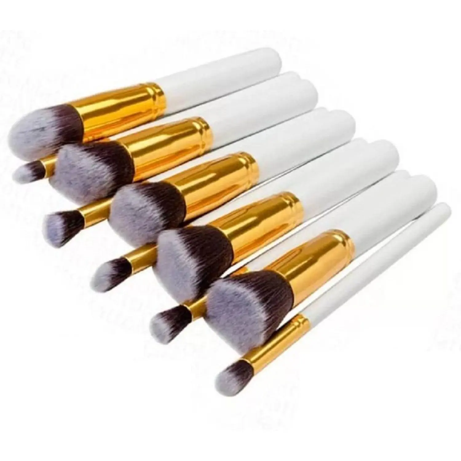 AY Professional Make Up Brush Set - Pack of 10, Color May Vary