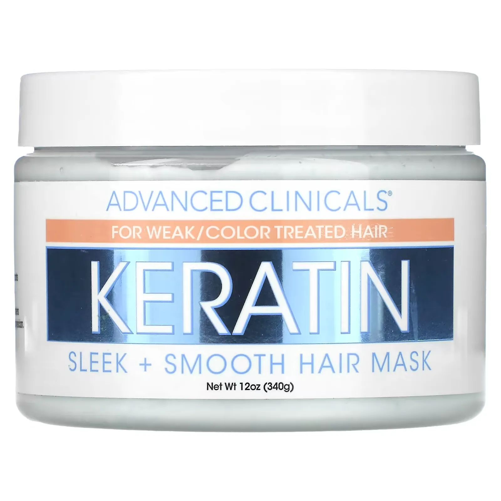 Keratin,  Sleek + Smooth Hair Mask,  12 oz (340 g)