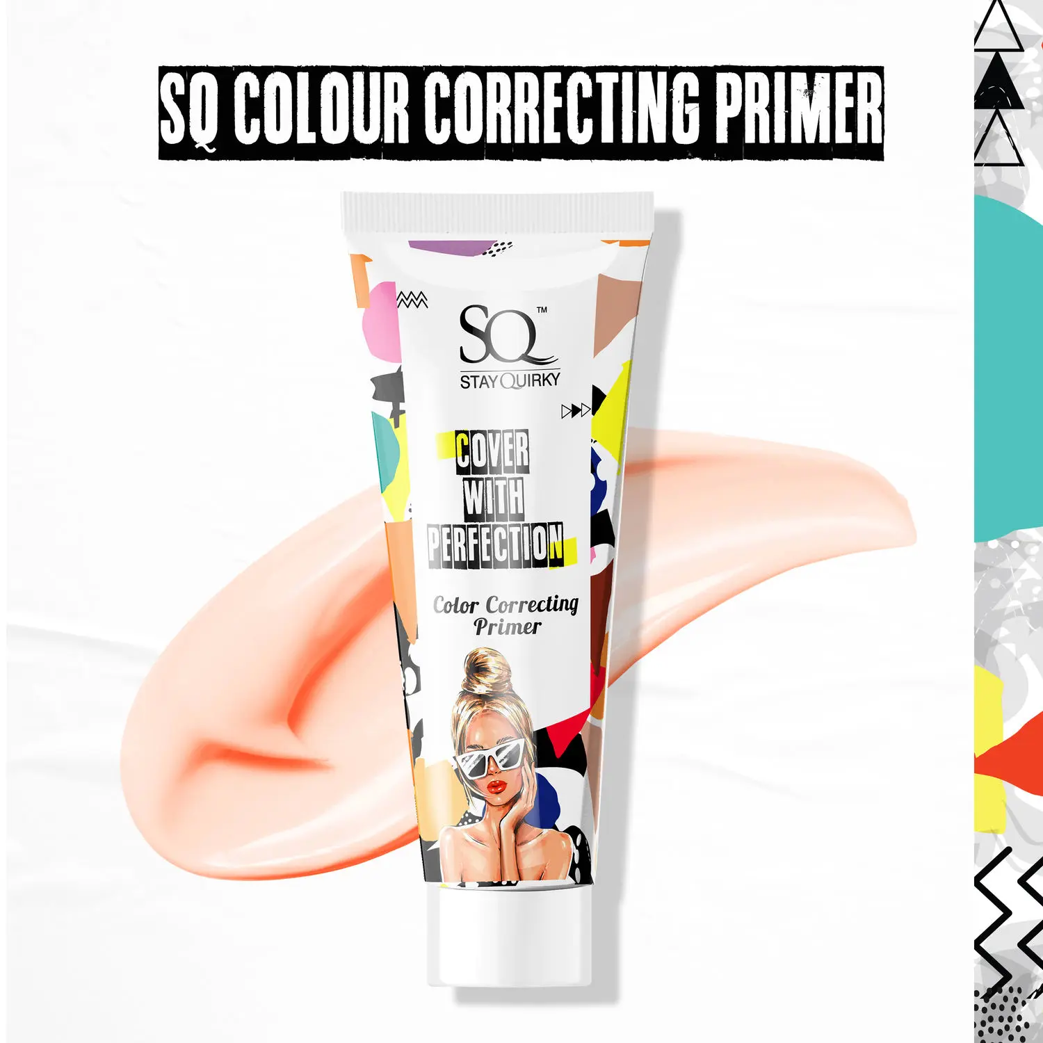 Stay Quirky Cover With Perfection Color Correcting Primer - Pink Sorbet | Perfecting | Pore Minimising | Evens skin tone | Long Lasting (20 ml)