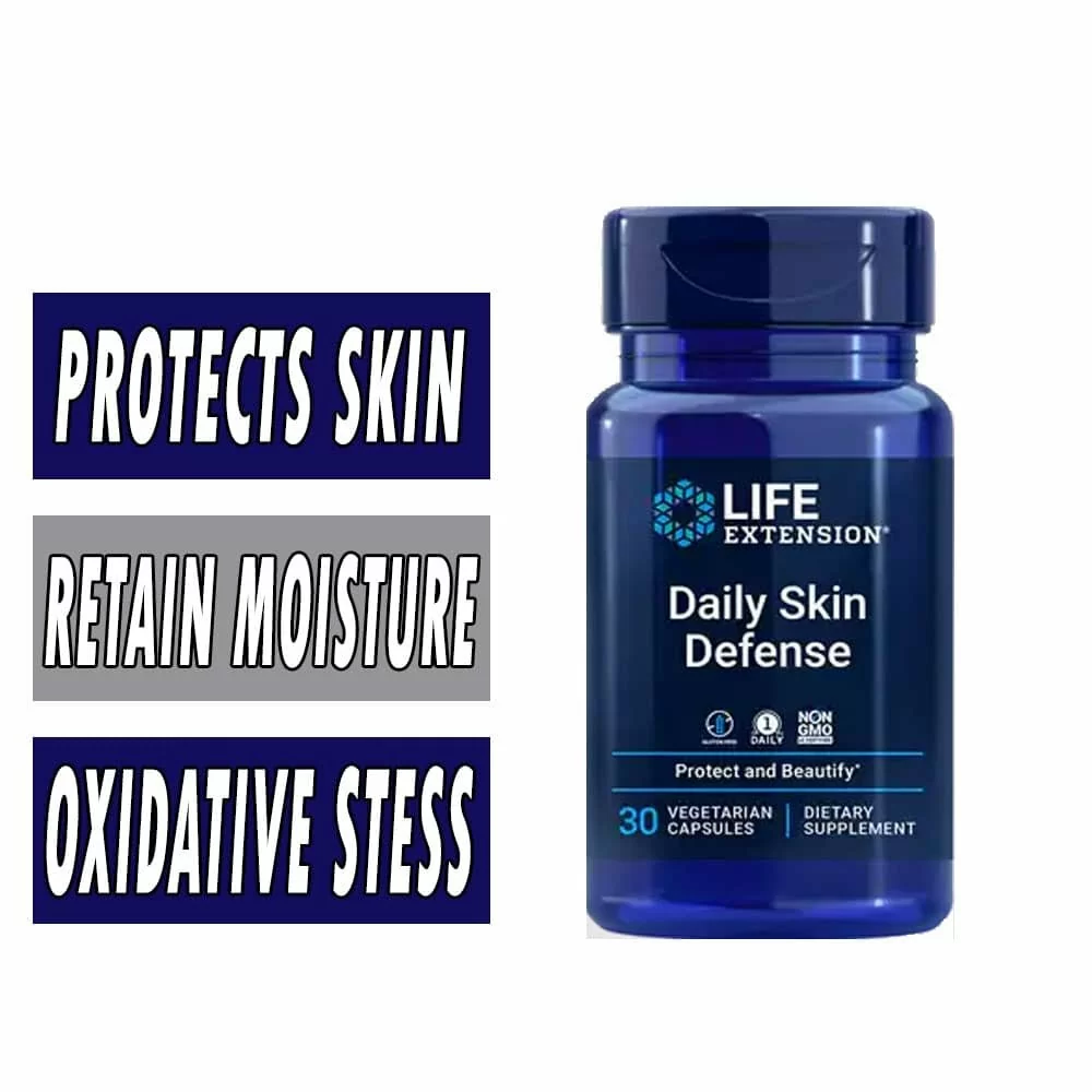 Life Extension Daily Skin Defense - 30 Veg Caps