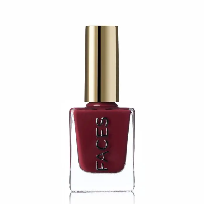 Faces Canada Belle De Luxe Nail Enamel - Russian Maroon 63 (9 ml)