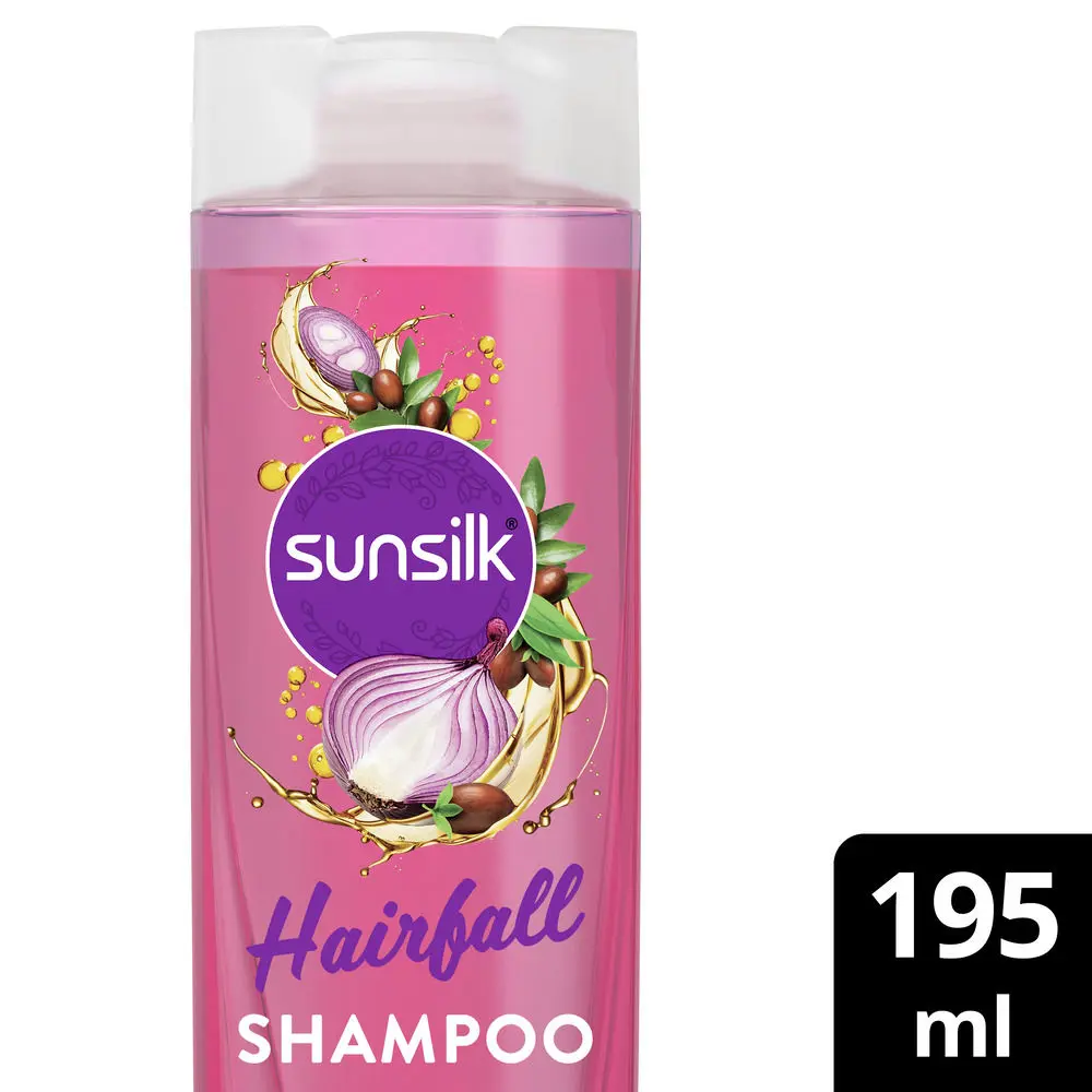 Sunsilk Hairfall Shampoo with Onion & Jojoba Oil, 195 ml