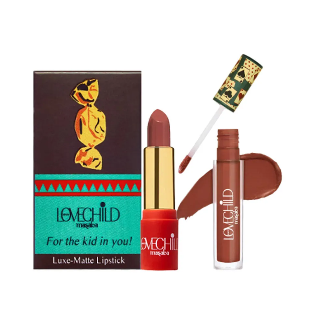 LoveChild Masaba - Masaba's Perfect Chocolate Liquid & Matte Lipstick Combo