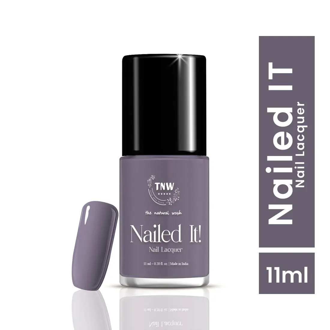 TNW -The Natural Wash Nailed It! - 07: Violet Lady | Nail Polish | Chip Resistant | Pigmented | Long Lasting | Quick Drying | 11ml