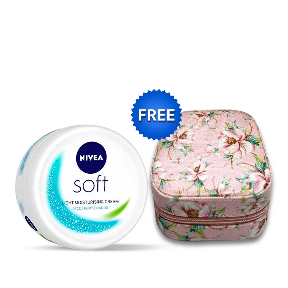 Nivea Soft Light Moisturizer X Free Jewellery Box Combo