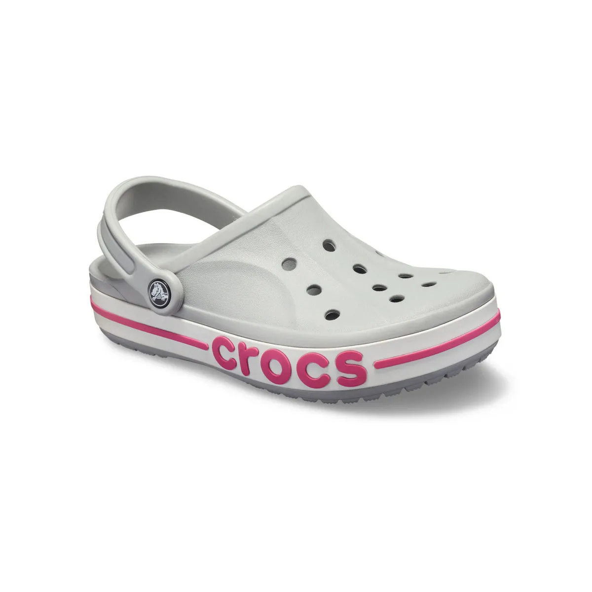 Crocs Grey Bayaband Unisex Clogs (EURO 39-40)