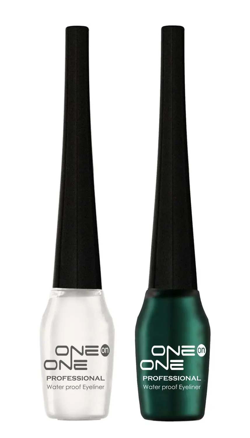 ONE on ONE Waterproof Eyeliner, Set of 2 (White and Green)