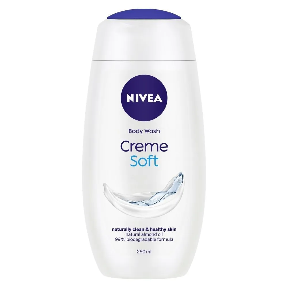 NIVEA Body Wash- Creme Soft Naturally Clean & Healthy Skin Natural Almond Oil