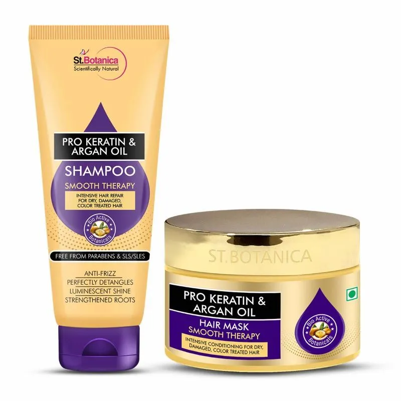 St.Botanica Pro Keratin And Argan Oil Shampoo + Hair Mask