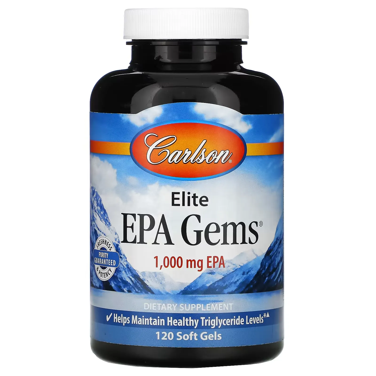 Elite EPA Gems, 1,000 mg, 120 Soft Gels