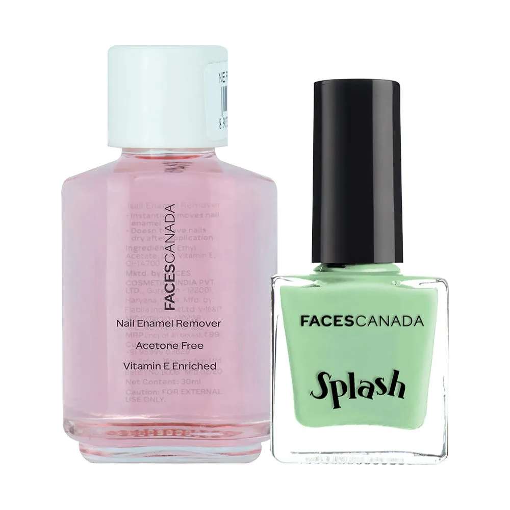 Faces Canada Nail Combo - Nail Enamel Remover + Splash (linty)