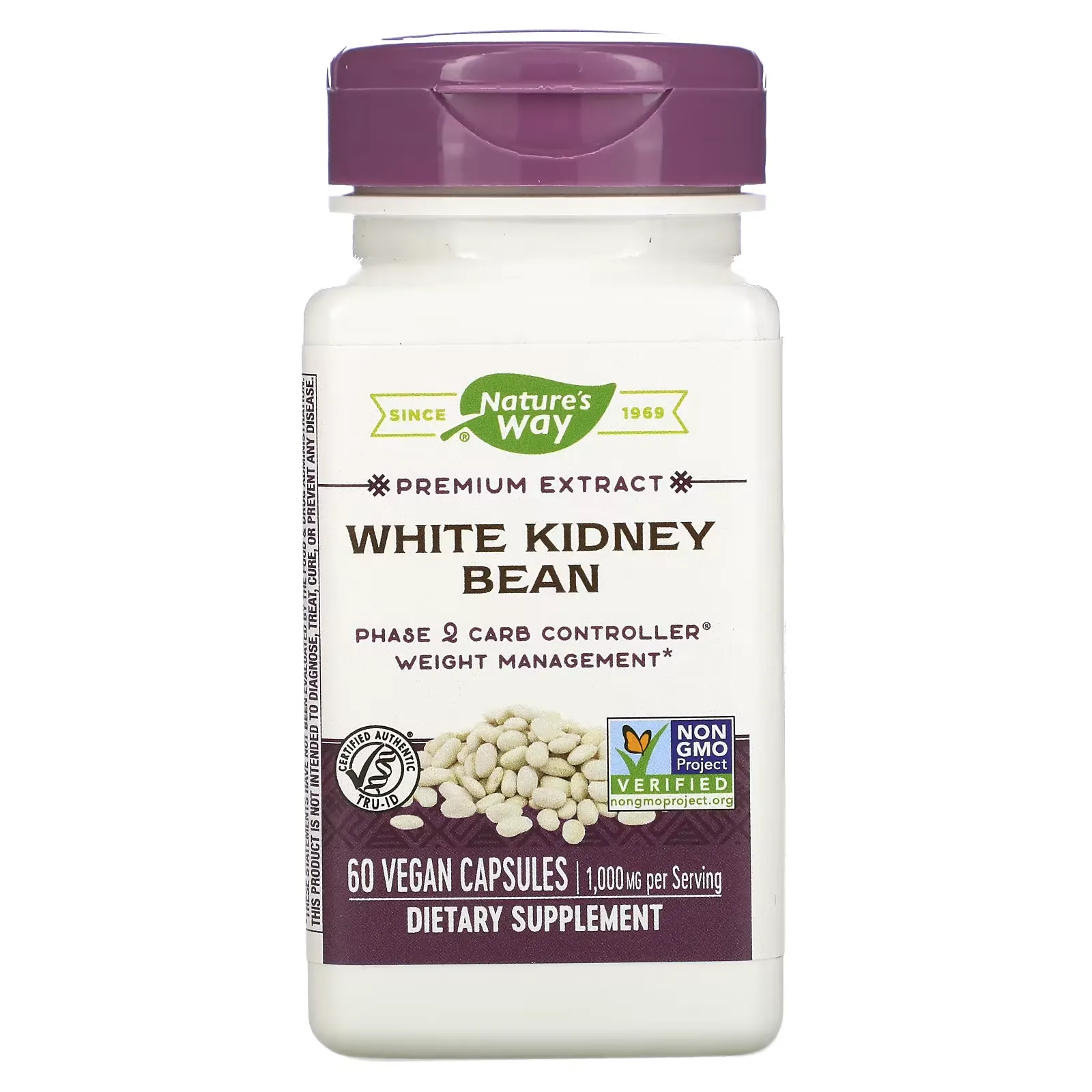 White Kidney Bean, 60 Vegan Capsules