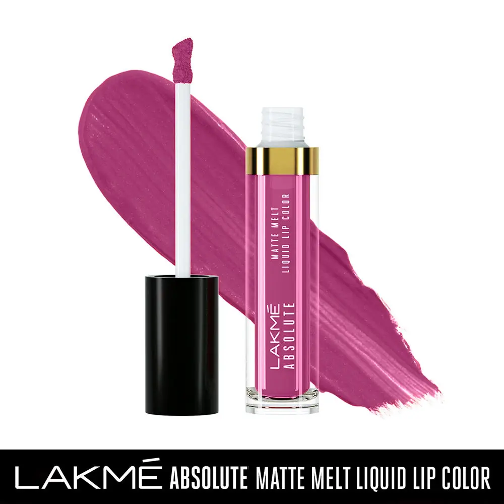 Lakme Absolute Matte Melt Liquid Lip Color, Starlet Pink, 6 ml