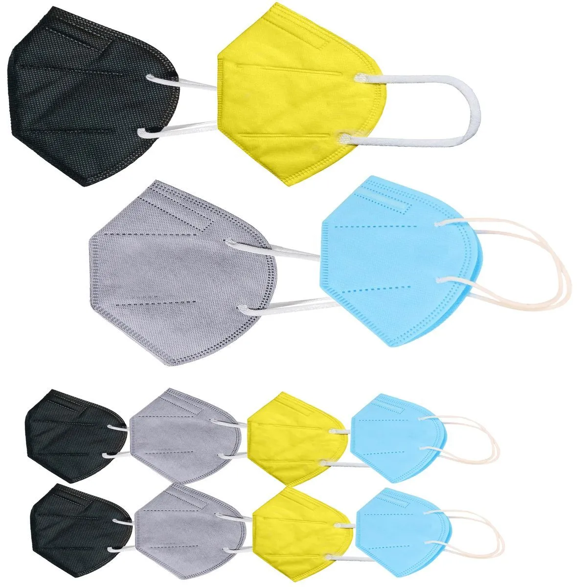 OOMPH Pack of 12 Kn95/N95 Anti-Pollution Reusable 5-Layer Mask