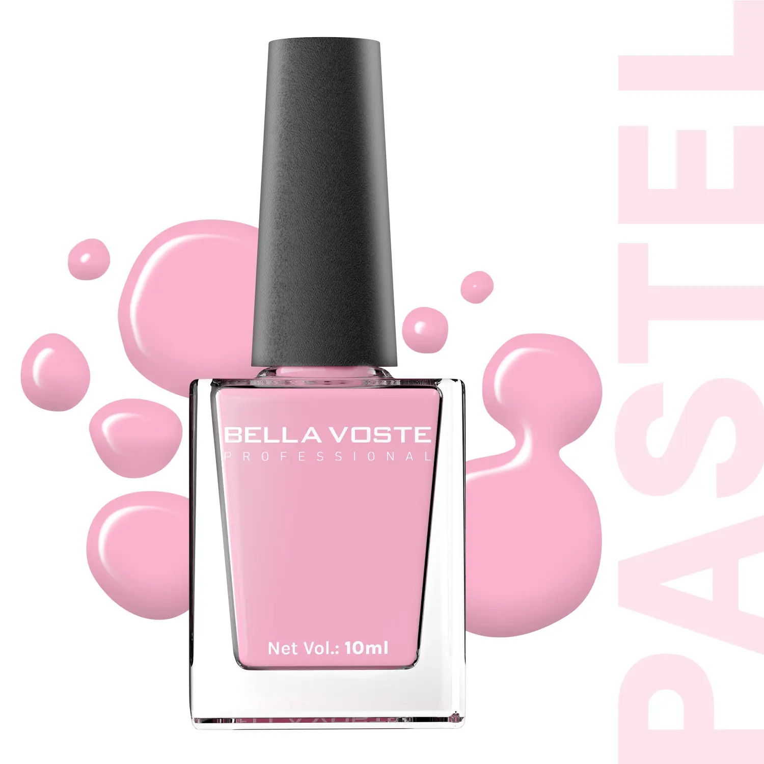 Bella Voste Pastel Nail Polish|Quick Drying Formula|Cruelty Free|Paraben Free & No Harmful Chemicals|Vegan|Lasts for 7 Days & more|Chip Resistant |Pastel COLOR Formula with Smooth & Easy Application | Shade no - P01