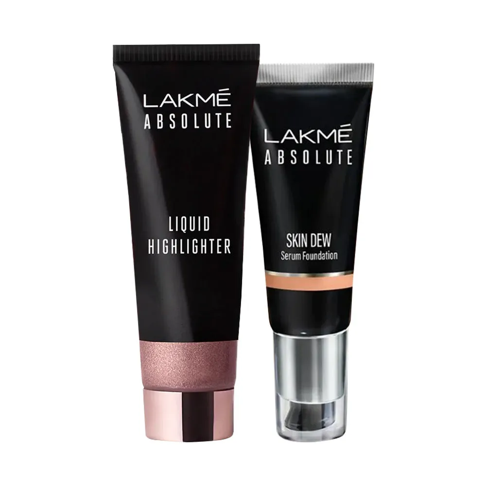 Lakme Absolute Dew Serum Foundation + Highlighter