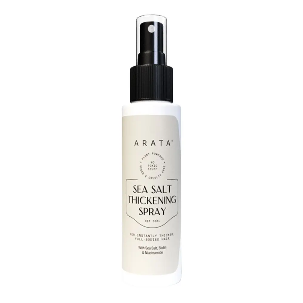 Arata Sea Salt Thickening Hair Spray (50 ML) | Infused With Sea Salt, Biotin & Niacinamide | For Instantly Thicker, Full-Bodied Hair