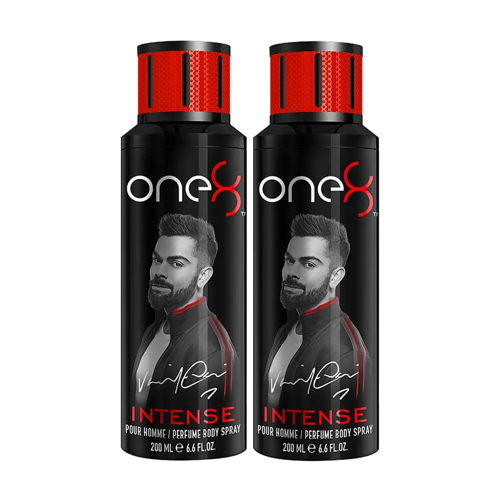 One8 by Virat Kohli Deo Intense Deodorant Spray - For Men (Pack of 2)