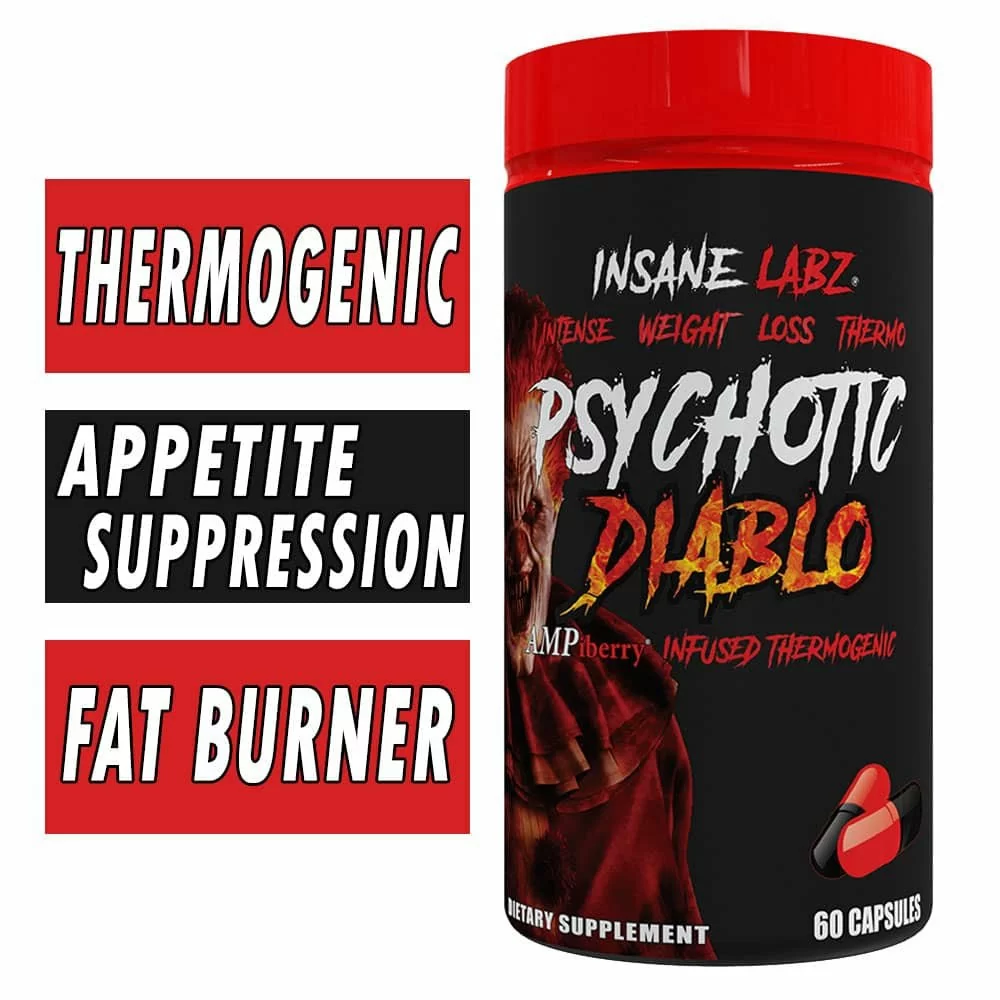 Psychotic Diablo Fat Burner - Insane Labz - 60 Capsules