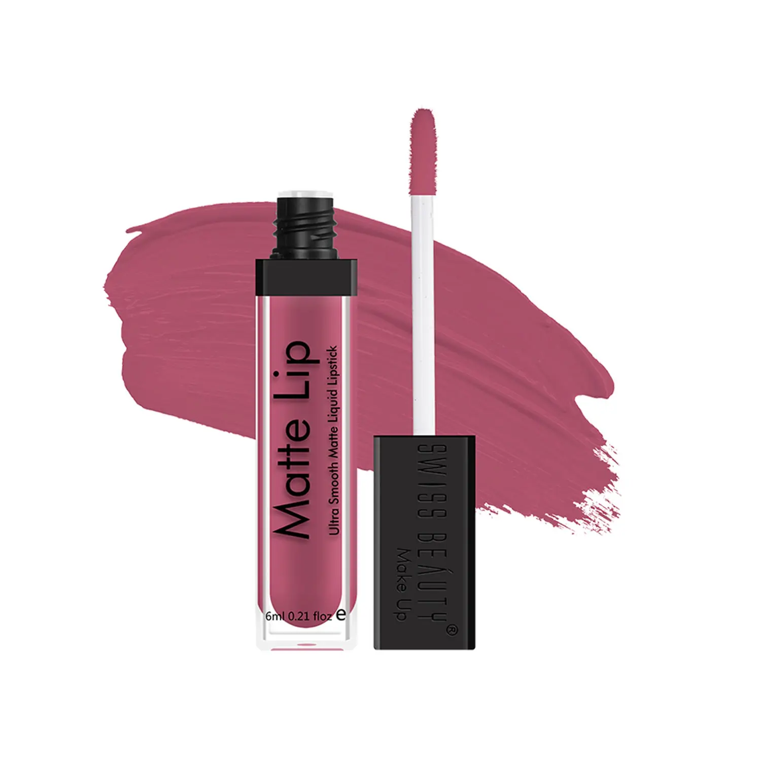 Swiss Beauty Ultra Smooth Matte Lip Liquid Lipstick Color Stay - Mauve Pink (6 ml)