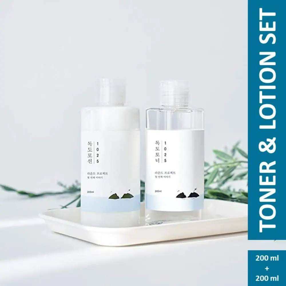 Round Lab 1025 Dokdo Toner+Lotion Set | Korean Skin Care