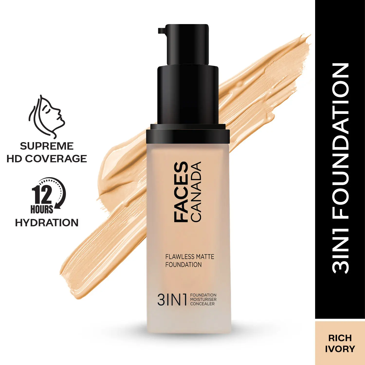 FACES CANADA Flawless Matte Foundation Rich Ivory 013 30ml