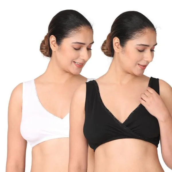 Morph Maternity Pack Of 2 Sleep Nursing Bras - Multi-Color