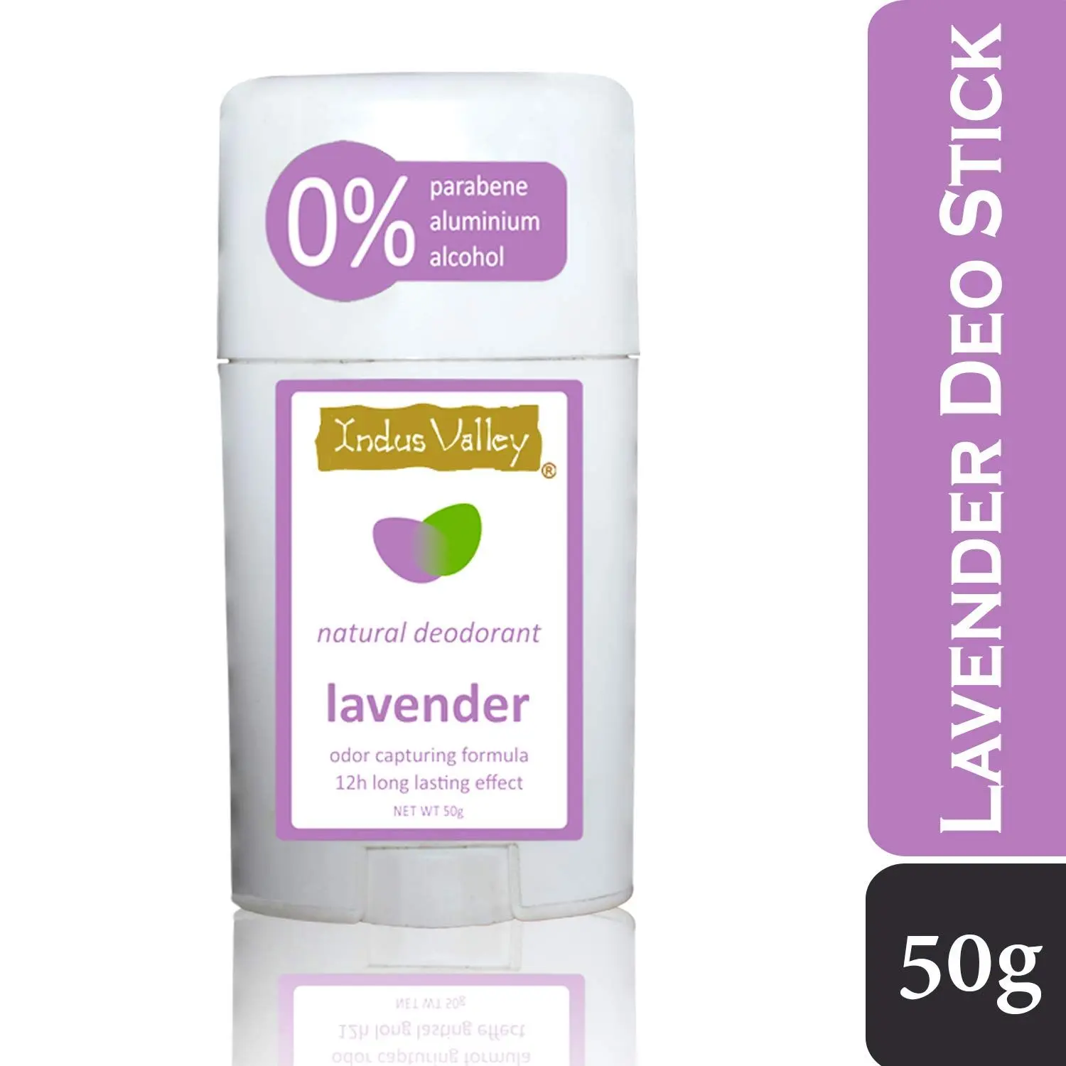 Indus Valley Lavender Alcohol Free, Aluminium Free Daily use Deodorant Stick (12 Hour Long Lasting Effect)