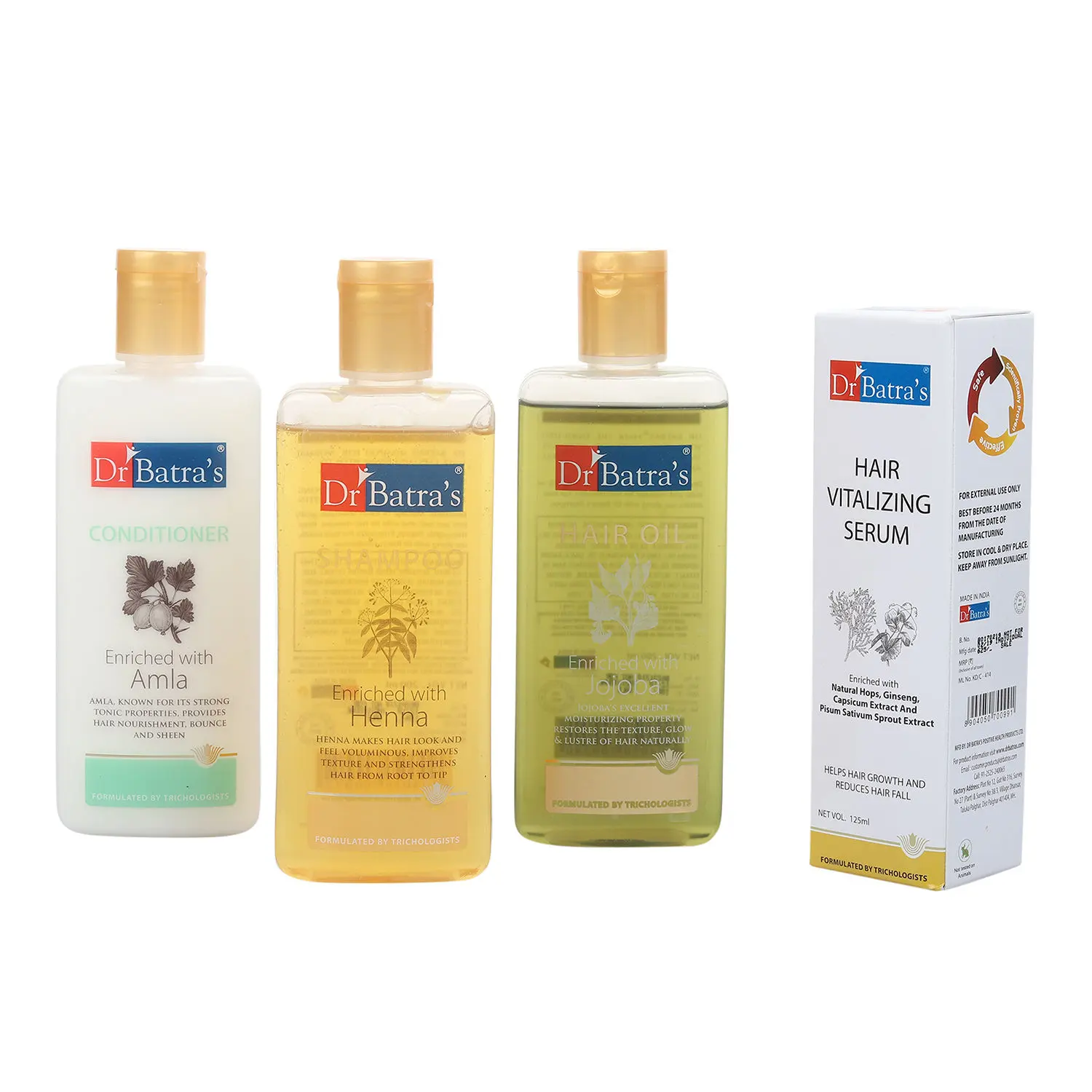 Dr Batra's Hair Care Kit Stronger, Shinier & Healthier Hair - 725 ml and NutriGood For Hair Care