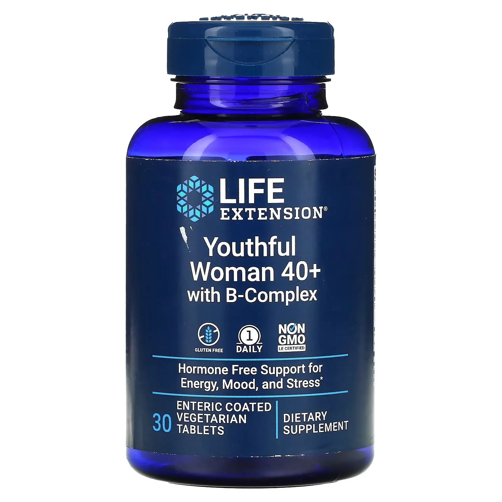 Youthful Woman 40+ with B-Complex, 30 Enteric Coated Vegetarian Tablets