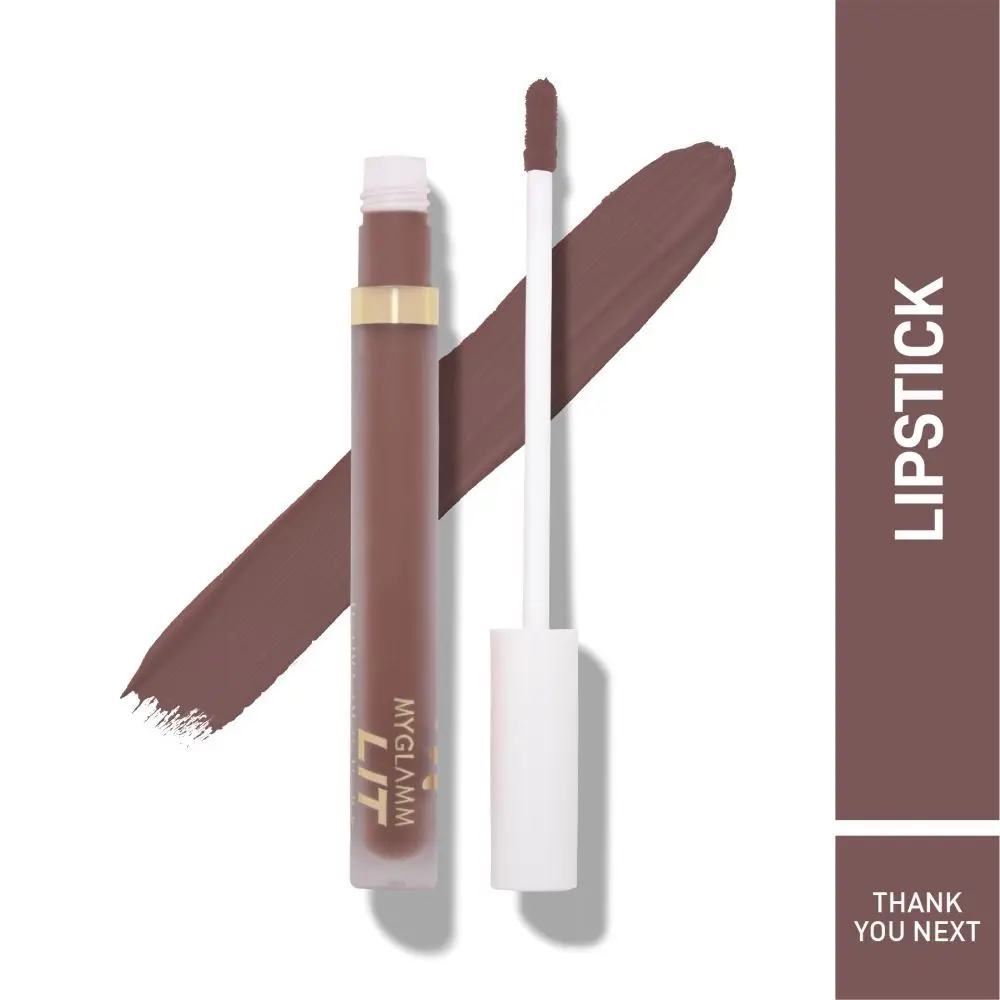 MyGlamm LIT Liquid Velvet Matte Lipstick-Thank You, Next-3ml