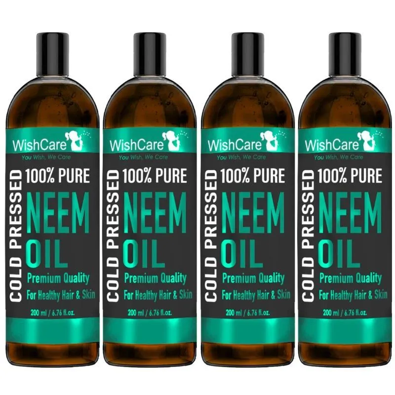 Wishcare Cold Pressed Neem Oil (Pack Of 4)