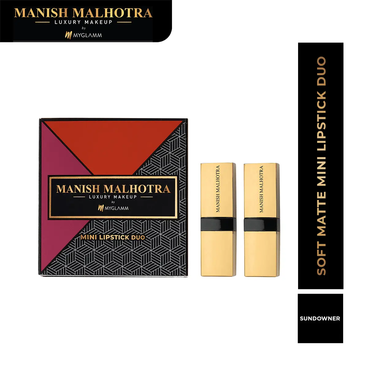 MyGlamm Manish Malhotra Sundowner Soft Matte Mini Lipstick Set 1.5 g