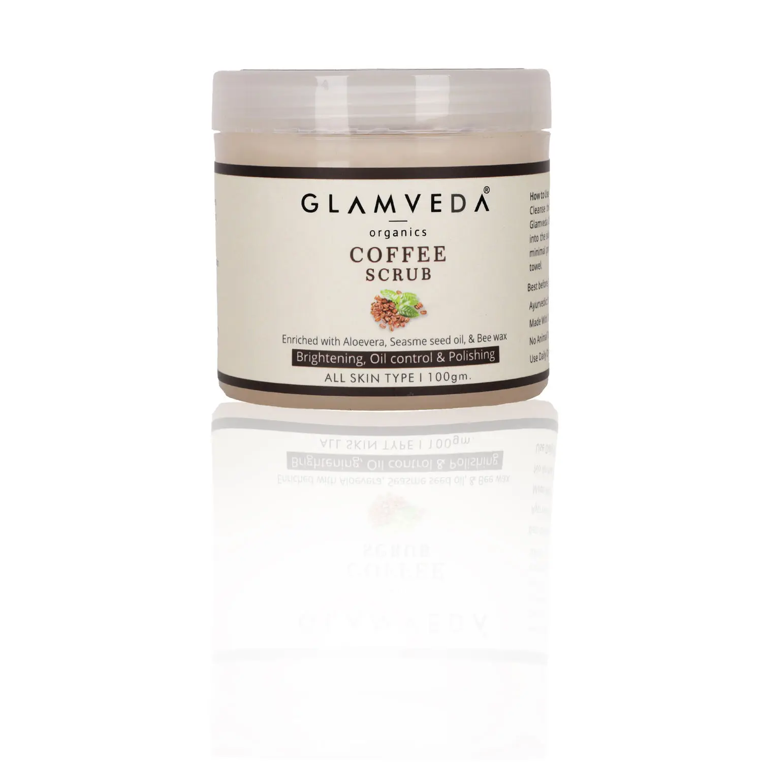 Glamveda Coffee Polishing & Energizing Scrub (100 ml)