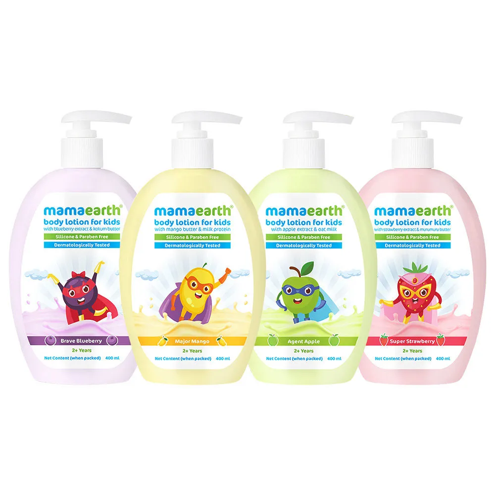 Mamaearth Fruit Fun Body Lotion For Kids - Pack Of 4