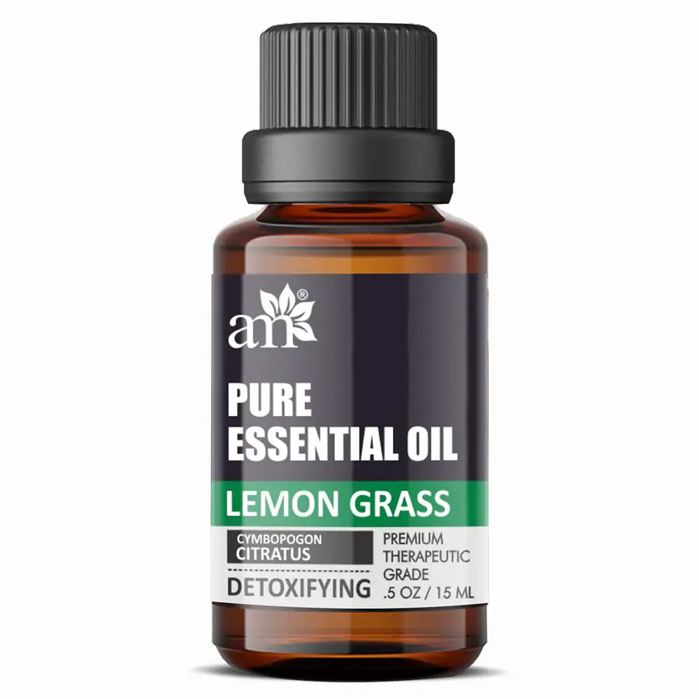 AromaMusk Pure Essential Oil,  15 ml  Lemon Grass - Detoxifying