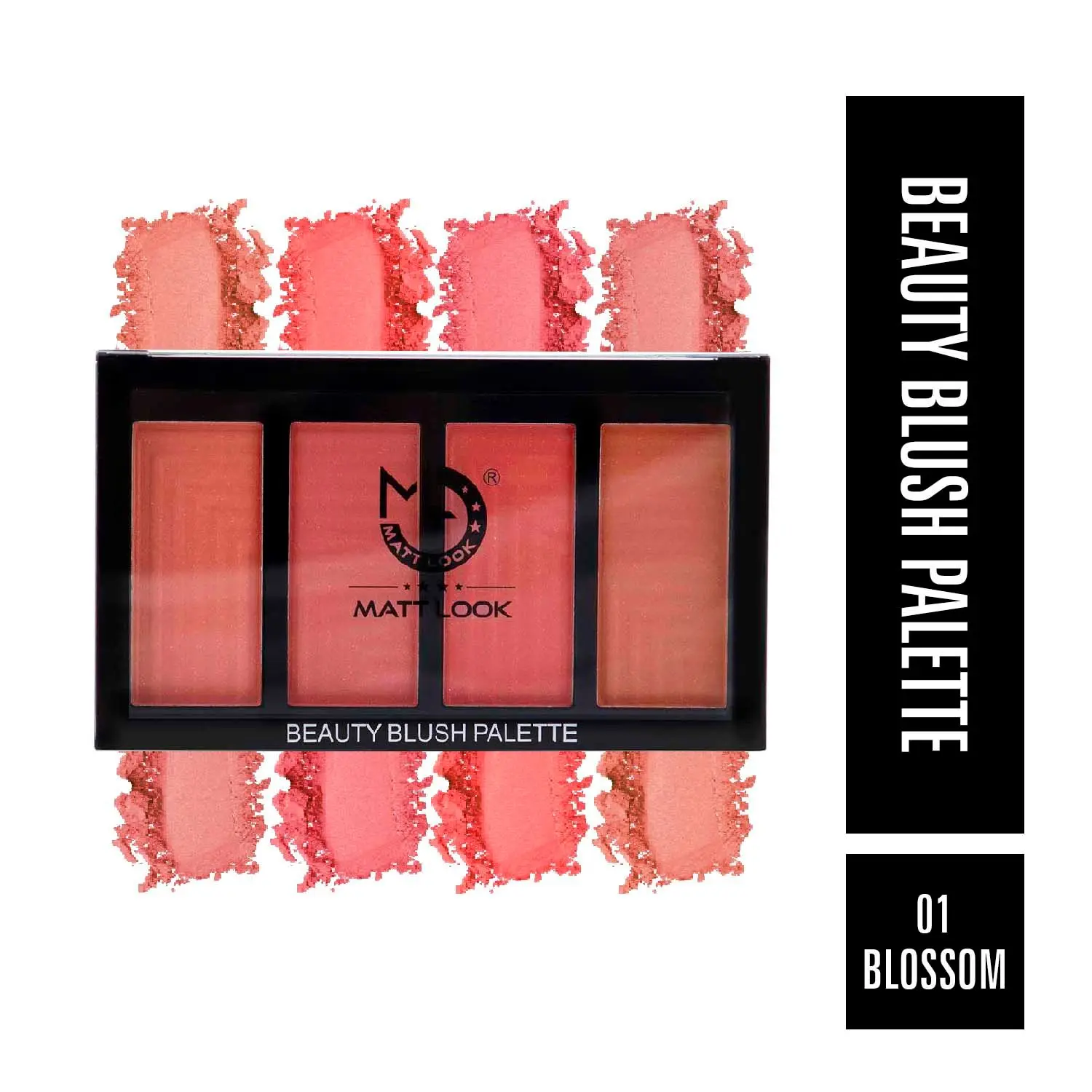 Matt look Beauty Blush Palette, Face Makeup, Blush Baby-1 (20gm)