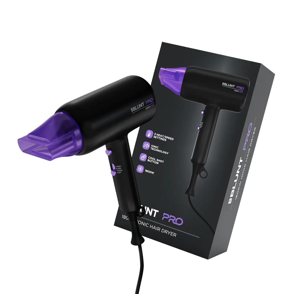 BBLUNT Pro 1800W Ionic Hair Dryer