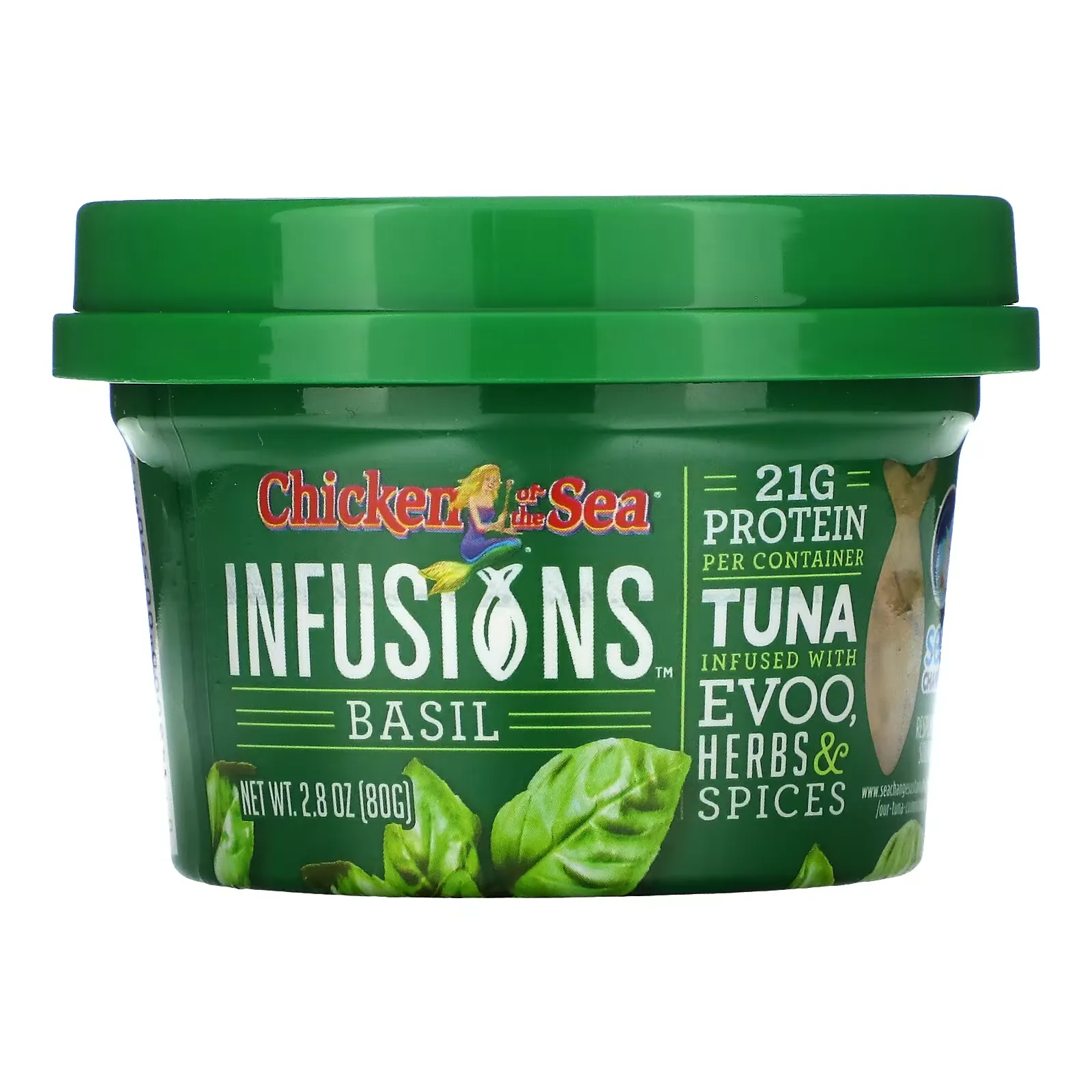 Infusions Wild Caught Tuna, Basil, 2.8 oz ( 80 g)