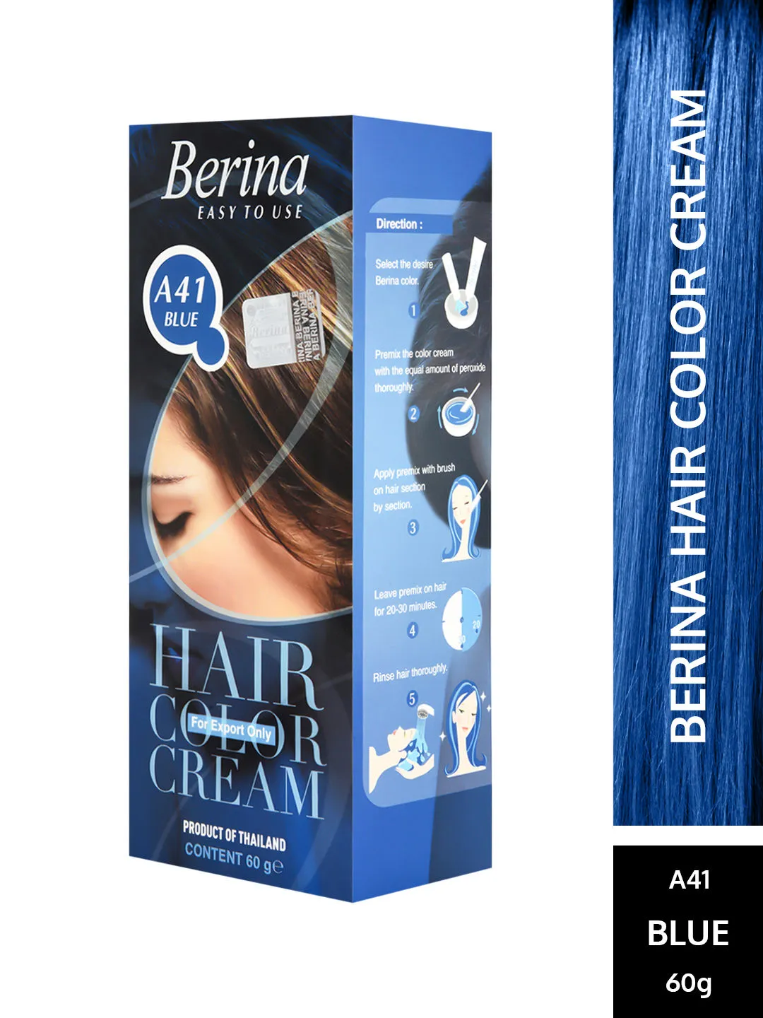 Berina Hair Color Cream - Blue