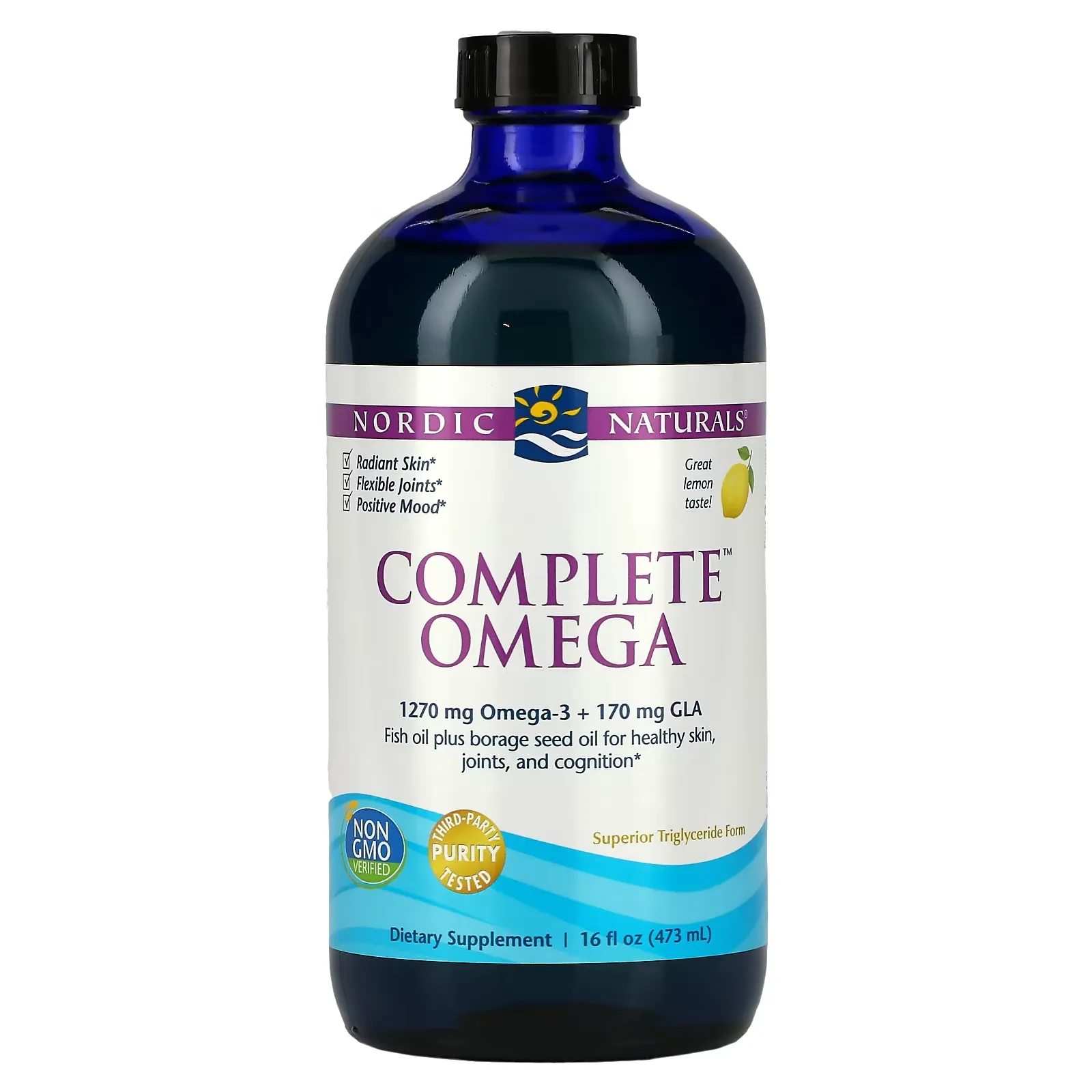 Complete Omega, Lemon, 16 fl oz (473 ml)