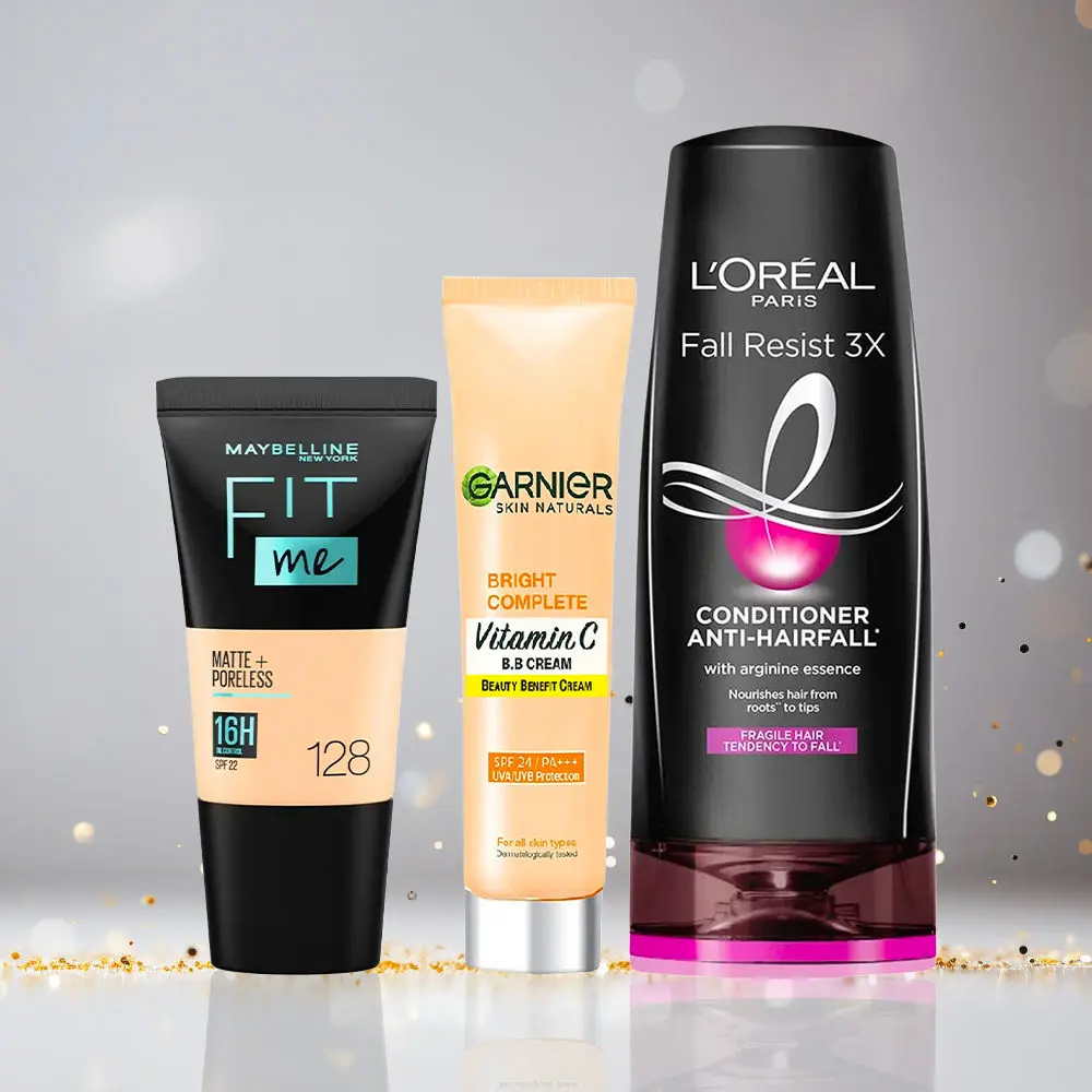 Maybelline x Garnier x L'Oreal Paris Ready to Party Combo